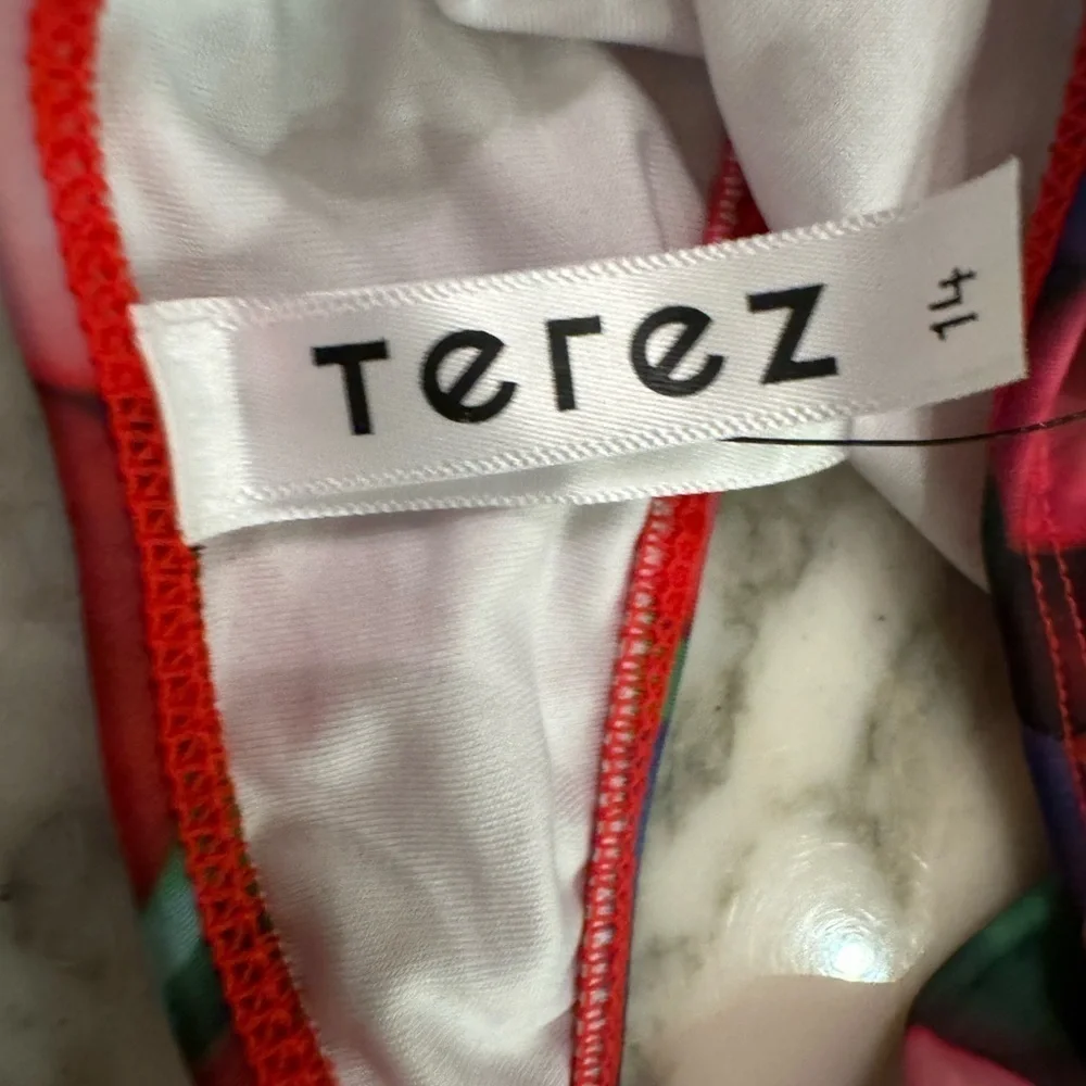 NWT Zara Terez Girls Bubblegum print Bikini Top sz 14